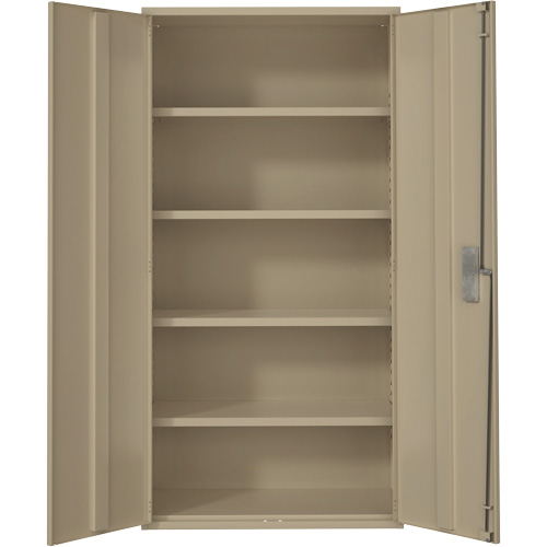 Hi-Boy Storage Cabinet, Steel, 4 Shelves, 72" H x 36" W x 18" D, Beige R.M.G. Prévention