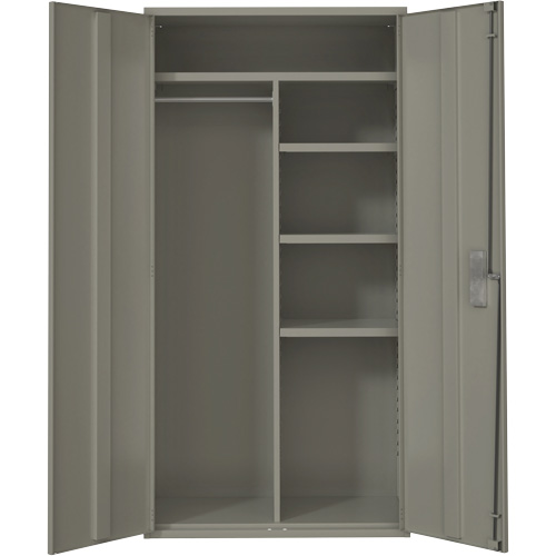 Combination Storage Cabinet, Steel, 6 Shelves, 72" H x 36" W x 18" D, Grey R.M.G. Prévention