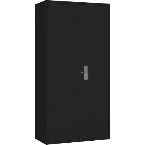 Combination Storage Cabinet, Steel, 6 Shelves, 72" H x 36" W x 18" D, Black R.M.G. Prévention