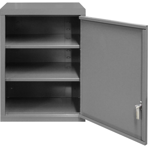 Armoire murale, 27" h x 13-11/16" la x 18" p, 2 tablettes, Acier, Gris R.M.G. Prévention