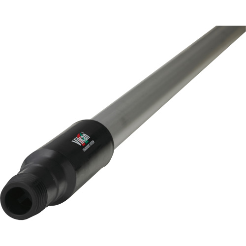 Transport Line Handle, Aluminum/Polypropylene, Ergonomic, Euro Threaded Tip, 1-1/4" Diameter, 59" Length R.M.G. Prévention