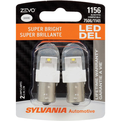 1156 Zevo&reg; Mini Automotive Bulb, LED, 1.7 W, White R.M.G. Prévention