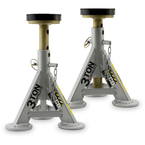 Performance Shorty Low Profile Jack Stands, 3 tons Capacity, 11" - 17" H R.M.G. Prévention