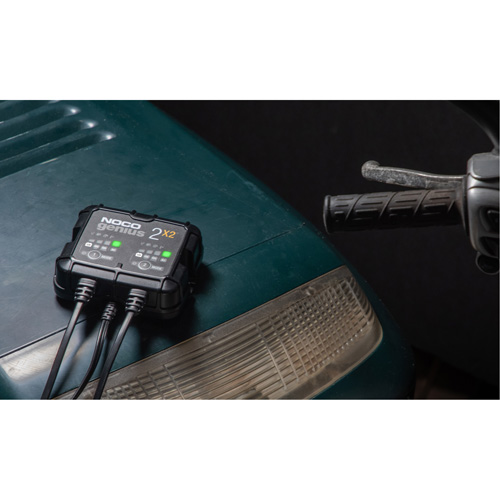 Genius&reg; 2X2 2-Bank, 4-Amp Battery Charger R.M.G. Prévention