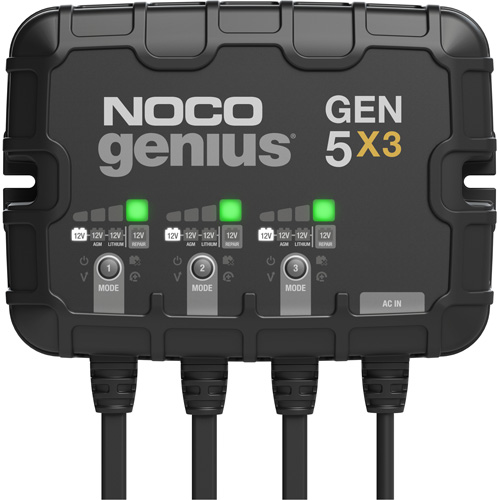 Genius&reg; Gen5X3 3-Bank, 15-Amp On-Board Battery Charger R.M.G. Prévention
