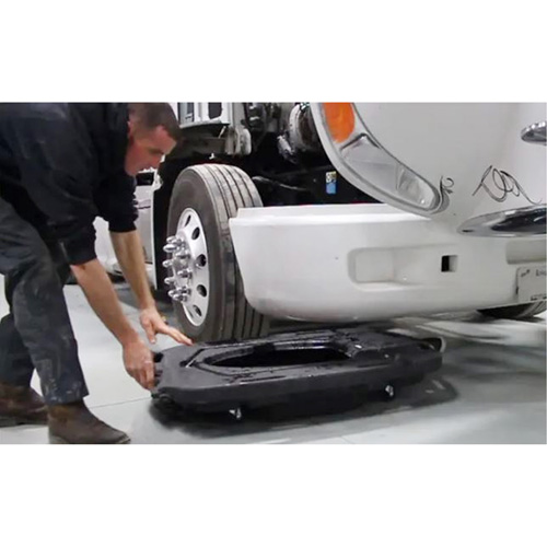 Bac de vidange d'huile pour camion &agrave; profil bas avec couvercle R.M.G. Prévention