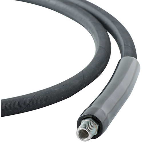 Hose, Hydraulic, Rubber, 1/4" dia. x 10', 10000 PSI, 3/8 NPT R.M.G. Prévention