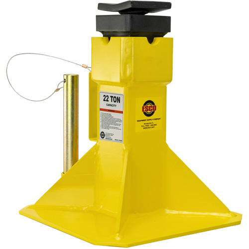 Jack Stands with Adjustable Screw Top Saddle, Locking Pin, 15-1/2" - 20-1/2" H R.M.G. Prévention