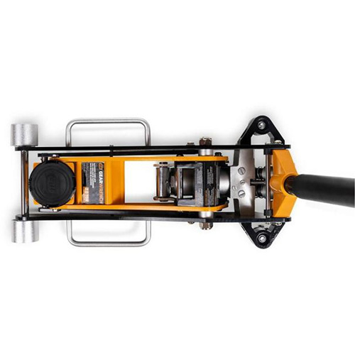 Aluminum Racing Jack, 2 Ton(s) Capacity, 3-1/4" Lowered, 18-1/2" Raised, Manual Hydraulic R.M.G. Prévention