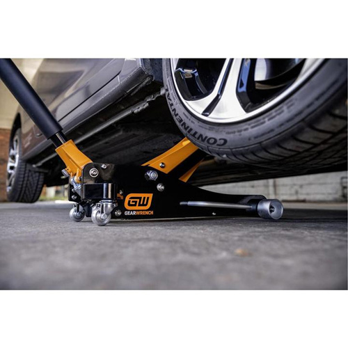 Aluminum Racing Jack, 2 Ton(s) Capacity, 3-1/4" Lowered, 18-1/2" Raised, Manual Hydraulic R.M.G. Prévention