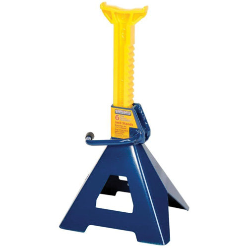 Jack Stand, Locking Handle/Ratchet, 6 tons Capacity, 25-1/4" H R.M.G. Prévention