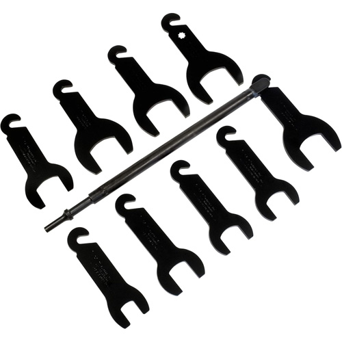 Jeu de 10 cl&eacute;s pneumatiques pour embrayage de ventilateur R.M.G. Prévention