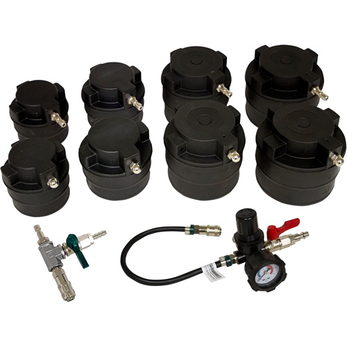 10-Piece HD Turbo Air System Test Kit with Smoke Adapter R.M.G. Prévention