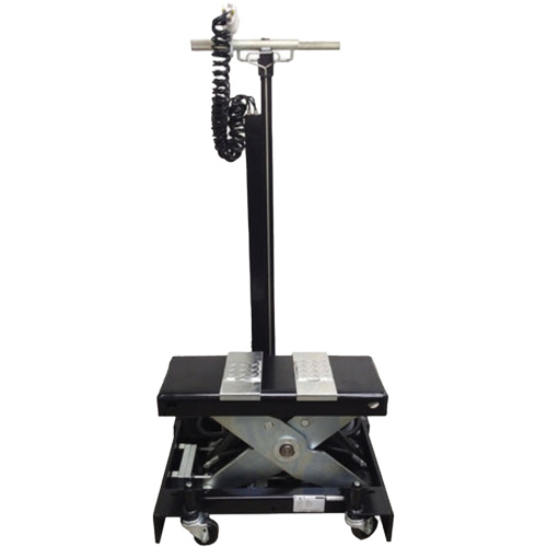 Cric de service de plancher &agrave; profil bas, 12 tonne(s) Capacit&eacute;, 7-1/2" Abaiss&eacute;e, 15" &eacute;lev&eacute;e, Air comprim&eacute;/hydraulique R.M.G. Prévention