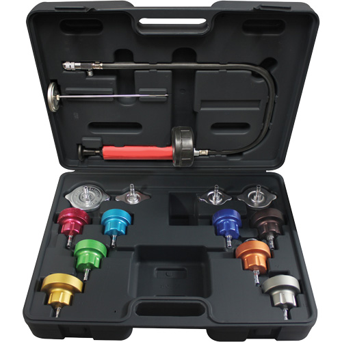 14-Piece Universal Cooling System Pressure Test Kit R.M.G. Prévention
