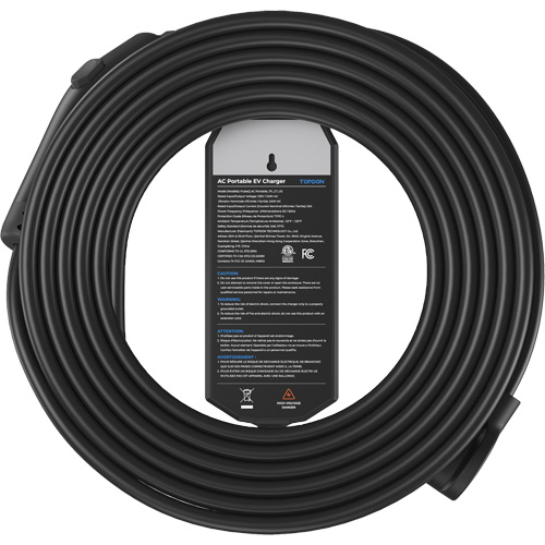 Fiche NEMA 6-50 portable PulseQ AC, 32 A, Niveau 2 CA, Connecteur Type 1 (SAE J1772) R.M.G. Prévention