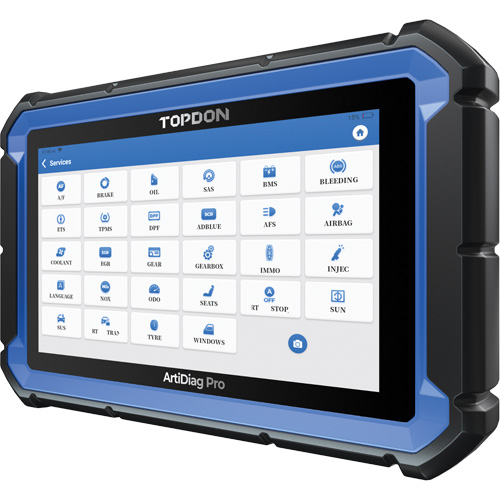 Outil de diagnostic ArtiDiag Pro 7" avec fonctions de service et commandes bidirectionnelles R.M.G. Prévention