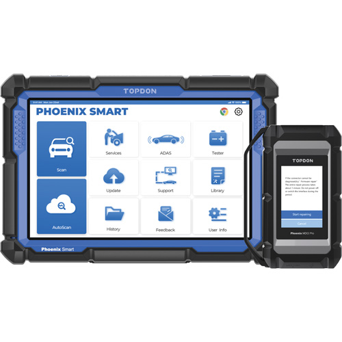 Phoenix Smart – Outil de diagnostic de niveau constructeur avec &eacute;cran 10,1", programmation bas&eacute;e sur l'infonuage et protocoles avanc&eacute;s R.M.G. Prévention