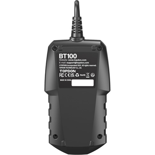 Testeur de batterie 12?V et de syst&egrave;mes BT100 R.M.G. Prévention