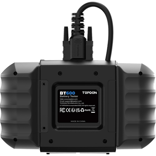 Testeur de batterie 12?V et de syst&egrave;mes 12?V/24?V BT600 avec imprimante int&eacute;gr&eacute;e R.M.G. Prévention