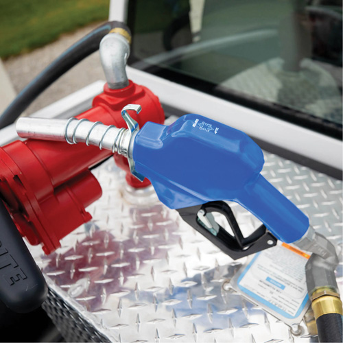 Blue Cold Weather Automatic Diesel Spout Nozzle R.M.G. Prévention