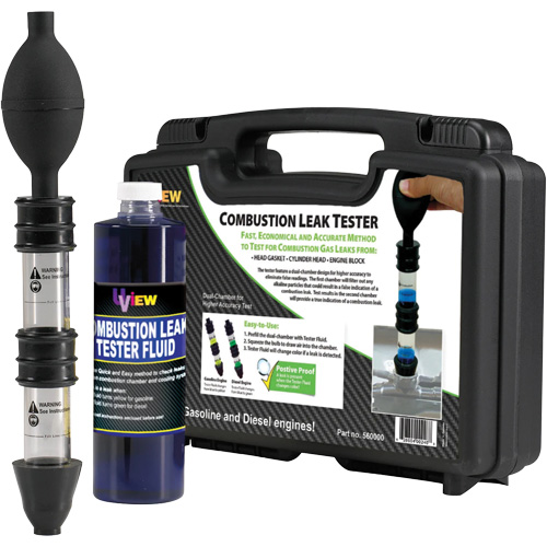Trousse pour testeur de fuite de gaz/diesel de combustion Uview, 480 ml, Bouteille R.M.G. Prévention