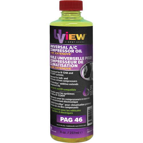 Universal PAG 46 Oil with A/C ExtenDye, 237 ml, Bottle R.M.G. Prévention