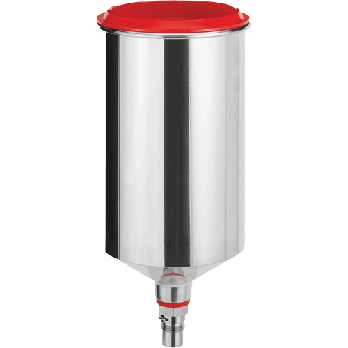 Gobelet r&eacute;utilisable en aluminium 1,0?L avec raccord QCC, sans filetage fin R.M.G. Prévention