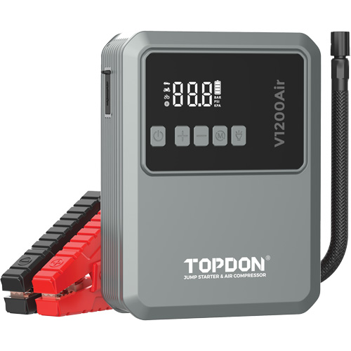 V1200Air 2-in-1 1200 Peak Amp Jump Starter & Tire Inflator R.M.G. Prévention