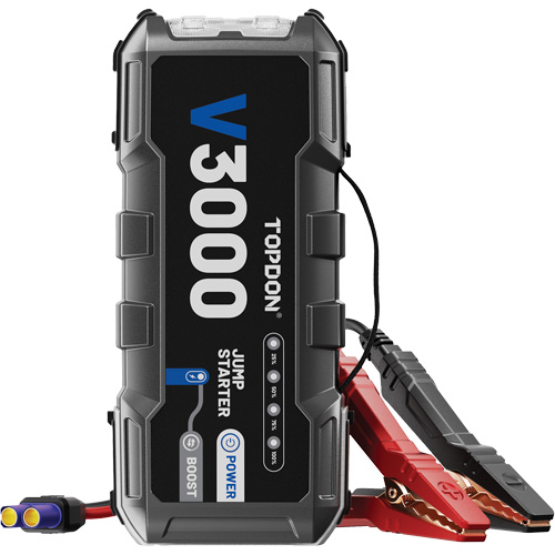 Survolteur, banque d'alimentation et lampe de poche V3000 R.M.G. Prévention