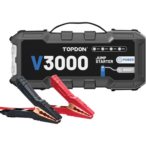 Survolteur, banque d'alimentation et lampe de poche V3000 R.M.G. Prévention