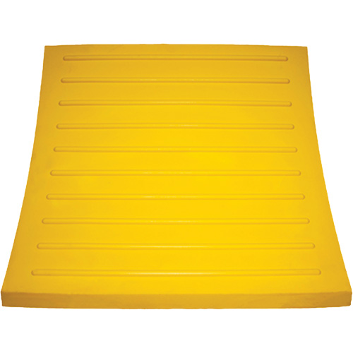Wheel Chock, Polyurethane, Yellow, 15-1/4" W x 12-1/8" D x 10-3/4" H R.M.G. Prévention