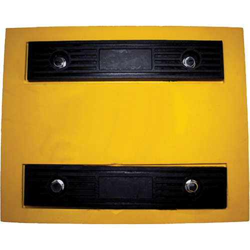 Wheel Chock, Polyurethane, Yellow, 15-1/4" W x 12-1/8" D x 10-3/4" H R.M.G. Prévention