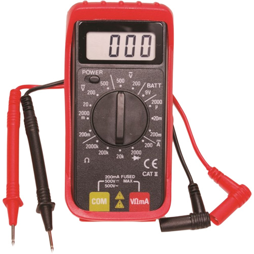 Digital Mini Multimeter with Holster R.M.G. Prévention