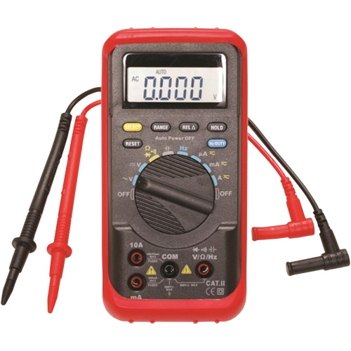 Auto-Ranging Digital Multimeter with Holster R.M.G. Prévention