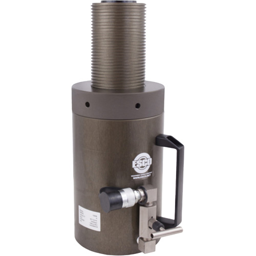 Safety Jack, Locking Collar, 100 tons Capacity, 13-37/100" - 19-3/5" H R.M.G. Prévention