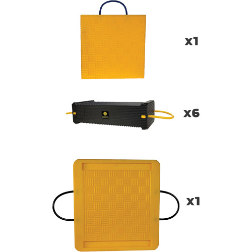 8-Piece CribLok Composite Cribbing System Kit R.M.G. Prévention