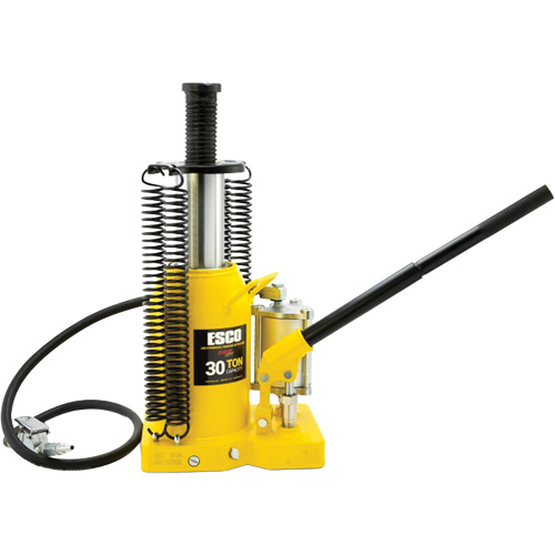 Cric-bouteille de s&eacute;rie Pro, 30 tonnes, Air comprim&eacute;/hydraulique, 20" Hauteur &eacute;lev&eacute;e R.M.G. Prévention