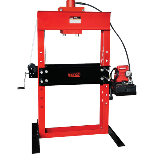 Electro/Hydraulic Pump Operated Shop Press, 50 tons Capacity R.M.G. Prévention