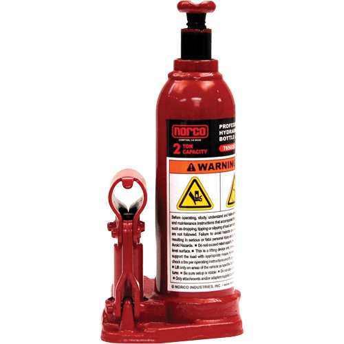 Professional Hydraulic Bottle Jack, 2 Ton(s), 14-1/2" Raised Height R.M.G. Prévention