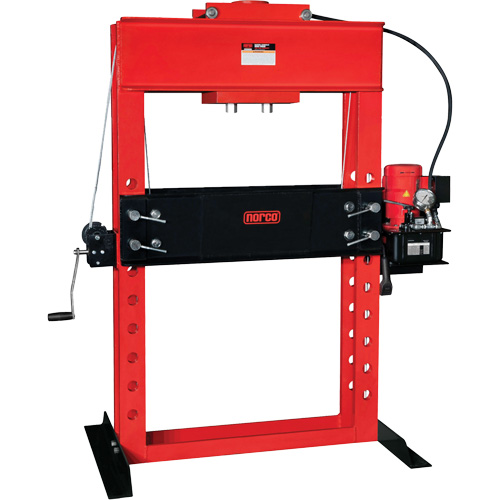 Electro / Hydraulic Pump Operated Shop Press, 100 tons Capacity R.M.G. Prévention
