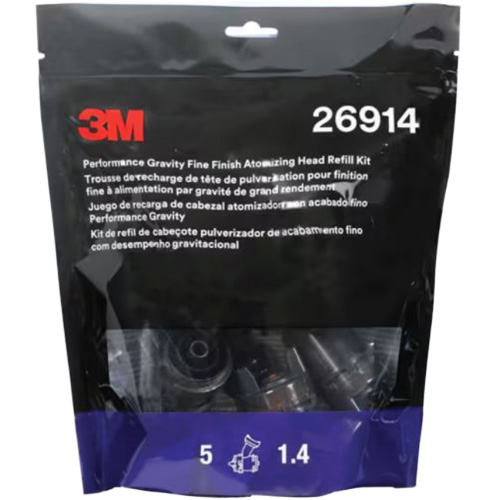 Performance Gravity Fine Finish Atomizing Head - Orange R.M.G. Prévention