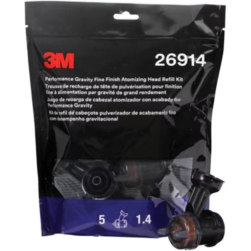 Performance Gravity Fine Finish Atomizing Head - Orange R.M.G. Prévention
