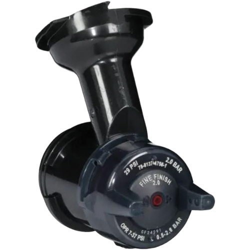 Performance Gravity Fine Finish Atomizing Head - Red R.M.G. Prévention
