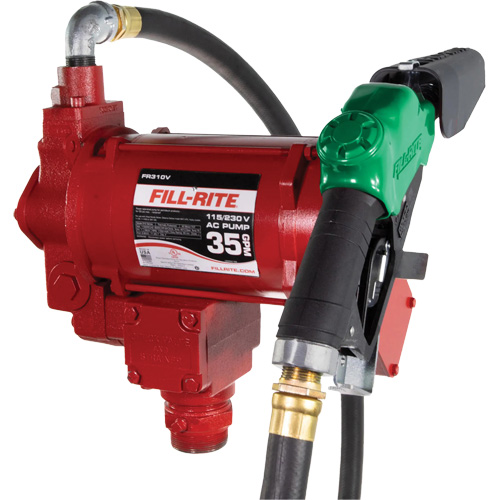115/230V AC Fuel Transfer Pump with Nozzle R.M.G. Prévention