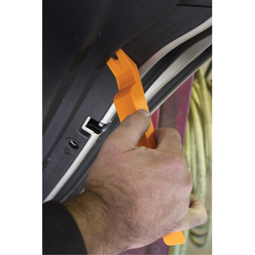 Jeu d'assortiment de 5 cales en nylon orange fluo R.M.G. Prévention