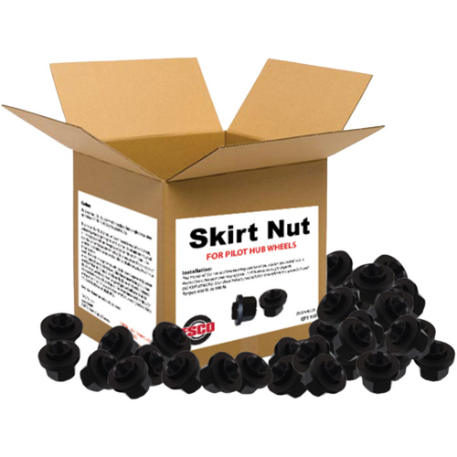 100-Piece Graphite-Coated Skirt Nuts for Pilot Hub Wheels R.M.G. Prévention
