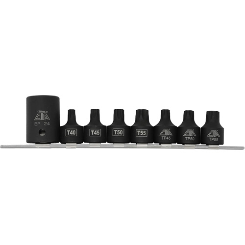 Pickup Truck Bed Bolt Socket/Bit Set, 8 Pieces, 1/2"/3/8" Drive Size R.M.G. Prévention