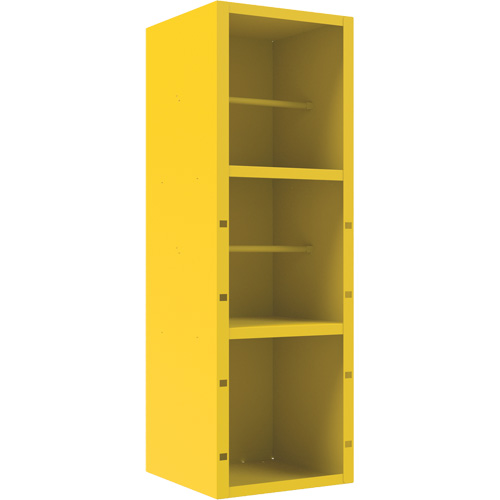 Spill Control Cabinet, 1 Shelves, 72" H x 24" W x 24" D, Steel, Yellow R.M.G. Prévention