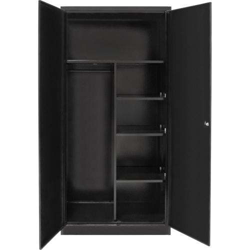 Combination Storage Cabinet, 36" W x 18" D x 72" H, Black R.M.G. Prévention